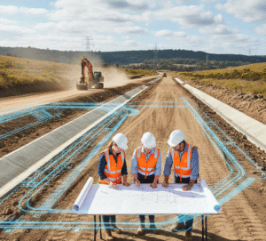 Professional Daly Smith land surveyor performing a detailed site inspection for a new subdivision on the Central Coast.