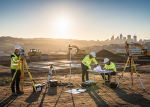 land-surveying-central-coast-daly-smith-team.jpg Town planner, civil engineer and land surveyor in Newcastle reviewing surveying plans